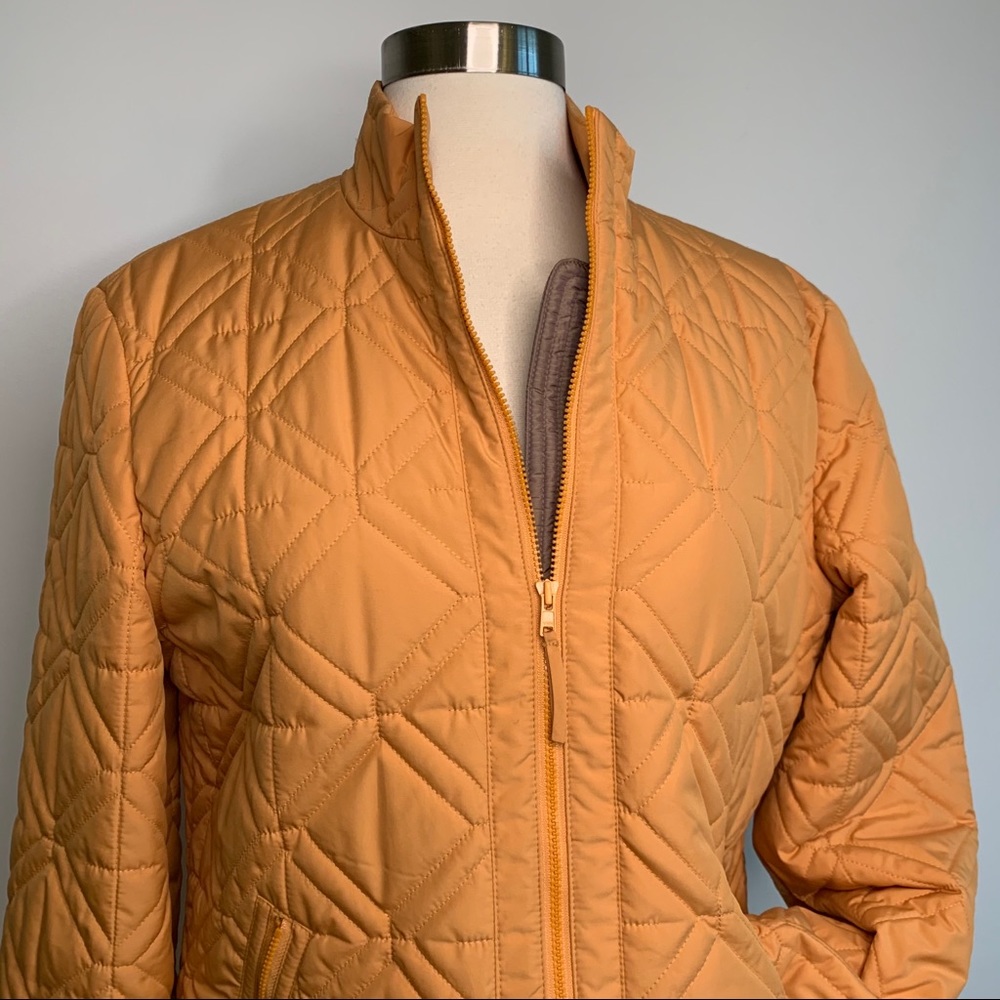 Talbots Pumpkin Quilted Jacket - image 4